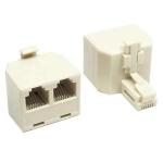 Adaptador Emenda P/ Rj11 1 Macho P/ 2 Femeas Ref: Hcl