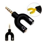 Adaptador P2 Fêmeap/ P3 Macho (fone E Mic.)  Blister Ref. Hc Pd-08 (cores Diversas)