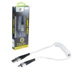 Cabo Cel/dados Espiral P/ Type-c 1.2m Usb 3.0 Mod.xc-cd-64-p
