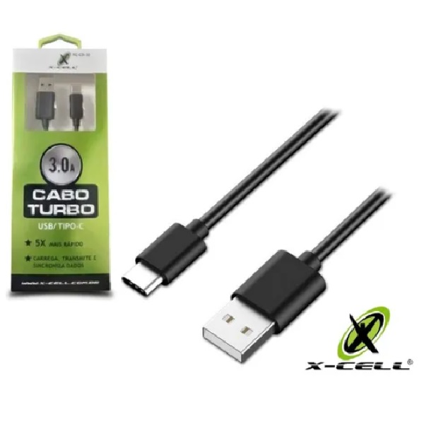 Cabo Cel Type C 3.0a Ca-06c Preto Blister
