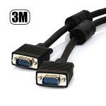 Cabo Vga Info -  Vga Macho + Vga Macho - C/ Filtro - Preto - 3m