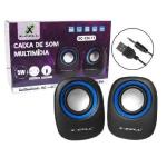 Caixa De Som 5w Rms - Xc-cm-11 Preto/azul