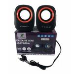 Caixa De Som 5w Rms - Xc-cm-11 Preto/laranja