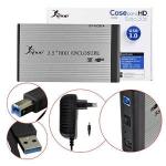 Case 3.5" Usb 3.0 P/ Hd - Kphd004 Prata