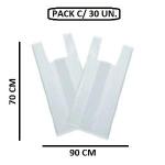 Ud2. Sacola 70 X 90 Cm (pct C/ 10 Un.) Branca