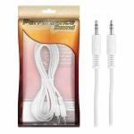 Cabo P2 Macho P/ P2 Macho Niquel Estereo 1,8m - Branco