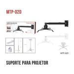 Susuporte Teto P/ Projetor Articulado Ref. Mtp-02d Tomate Branco