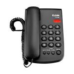 Telefone De Mesa Com Fio Cor Preta