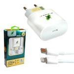 Carregador Ultra Rápido 1 Type-c 2a 25w C/ Cabo Iphone Mod Xc-ur29 Branco