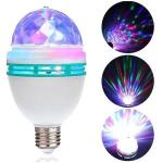 Lâmpada Globo Luz Colorida Giratória 3w C/ Adaptador Bocal E27 - Ld-05
