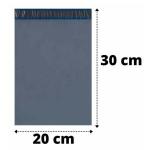 Evl-zg2030a 100un Saco Envelope Plastico Correio E E-commerce Preto 20