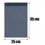 Evl-zg2535a 100un Saco Envelope Plastico Correio E E-commerce Preto 25