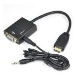 Adaptador Hdmi P/ Vga Fêmea C/ Saída De Áudio Ref. Ad-902