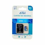 Cartao De Memoria - Micro Sd C/ Adapt. 64gb Ref. Pe-07 (blister)