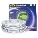 Cabo Cftv Coaxial 100m (dupla Blindagem) 4mm 80% Condutti