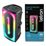 Caixa De Som Grid Full Led Multimidia Com Controle Rgb Estereo Xw 400w