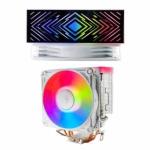 Cooler Gamer P/ Proc. Branco Ref: Dx-2012 Rgb C/ Tampa 120mm Lga1700