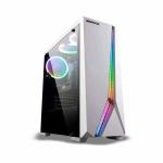 Gabinete Gamer Branco Maxracer C/ 1 Fan Rgb