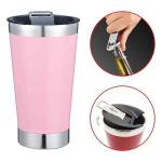 Copo De Metal Aluminio - Marca: Aiker - Ak-5007 Sc - Rosa