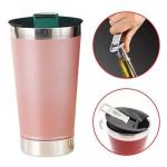Copo De Metal Aluminio - Marca: Aiker - Ak-5007 Sc - Nude/rose