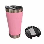 Copo De Aluminio 502ml C/ Abridor Rosa Ref. Sm502