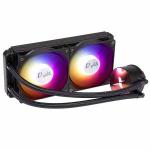 Water  Cooler Gamer P/ Proc Dual 240mm Amd/intel Led Rgb Dx-240c Preto