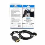 Cabo Adaptador Hdmi P/ Vga C/ Áudio (chip Embutido) 1.8m Ref. Le-6620