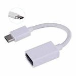 Adaptador Type-c Macho P/ Usb Femea Mod. Le-0153 Branco