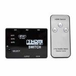 Adaptador Switch Hdmi 3 Ent. P/ 1 Saida C/ Controle Ref. Kp-3464
