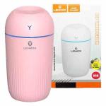 Umidificador De Ar Com Capacidade 220ml Com Bateria Interna E Luminaria 7 Tonalidades Rosa Ref. Ley-1824r