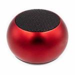 Mini Caixa De Som De 3w Com Bluetooth, Entrada Pra Cartão De Memória, Acompanha Alça E Cabo Micro Usb Cor Vermelha