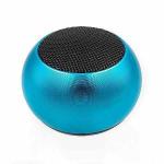 Mini Caixa De Som De 3w Com Bluetooth, Entrada Pra Cartão De Memória, Acompanha Alça E Cabo Micro Usb Cor Azul