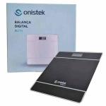 Balança Digital Corporal Quadrada Pesa Até 180kg Ref. On-bl711 Branca