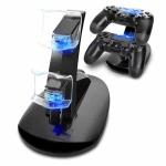 Fonte Carregador Para Até 2 Controles Playstation 4 Tipo Base Ref. Pg-lc01
