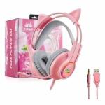 Fone Gamer C/ Mic. 2 P2 Led Rgb Cat Ref. Kp-ga04