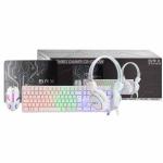 Teclado E Mouse E Fone Gamer (tecl+mouse+fone Mouse Pad) Cb-g089w Branco