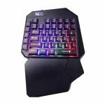 Teclado Gamer Semi-mecânico Rgb Uma Mão Ref. Fy-850