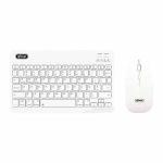 Teclado E Mouse Mini Sem Fio Bluetooth Ref. Kp-te127 Branco
