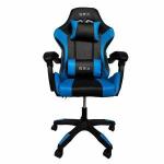 Cadeira Gamer Escritório Ajustavel Reclinavel Ergonomica Cor Azul Material Do Estofamento Algodão