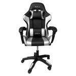 Cadeira Gamer Escritório Ajustavel Reclinavel Ergonomica Cor Cinza E Preto Material Do Estofamento Algodão