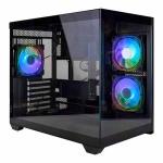 Gabinete Gamer Cube Svr-2758 C/ 3 Cooler Rgb C/ Controle E Controladora
