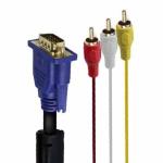 Cabo Adaptador Vga Macho P/ 3 Rca Macho 1.5m Ref. Kp-yp5027 (blister)