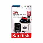Cartao De Memoria 64gb Micro Sd C/ Adapt. Sandisk Ref.pe-07