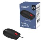 Mouse Óptico Ergonômico - Bpc-m290 1000dpi Preto/vermelho