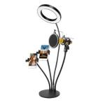 Ring Light 12w Mesa Suporte Celular E Lum. Led 3 Cores - Xc-rl-04
