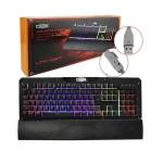 Teclado Semi-mecanico Led Rgb Ltk-027 Dex Switch Azul