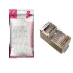 Conector Plug Rj45 - Cat5e - Blindado (pct C/ 100 Un.)