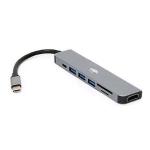 Hub Type-c (7x1) 1 Sd+1 Micro Sd+ 2 Usb 3.0 +1 Hdmi +2 Type-c Ref.1371
