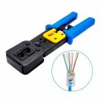 Alicate Para Crimpar Cortar E Limpar Fio P/ Conectores Rj45 Rj12 Rj11 Ref. Ht-318