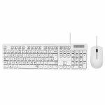 Teclado E Mouse Com Fio Office Branco Ref. Bpc-8269/m300